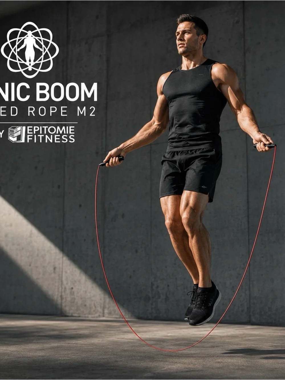 Epitomie Fitness Sonic Boom M2 Speed Jump Rope – Red & Black